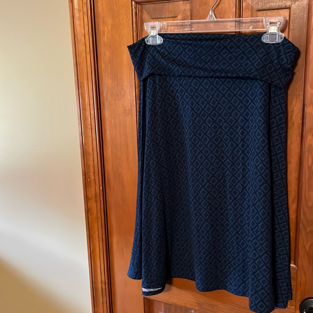 LulaRoe fold over knee length skirt